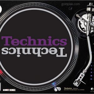 Technics Duplex 3 Slipmats (siyah, gümüş, mor)