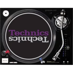 Technics Duplex 3 Slipmats (siyah, gümüş, mor)