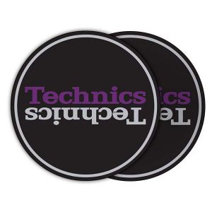 Technics Duplex 3 Slipmats (siyah, gümüş, mor)