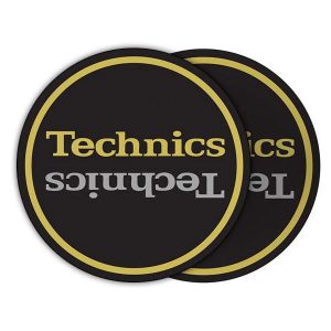 Technics Limited Edition Champion Slipmats (pair, black gold silver)