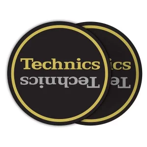 Technics Limited Edition Champion Slipmats (pair, black gold silver)