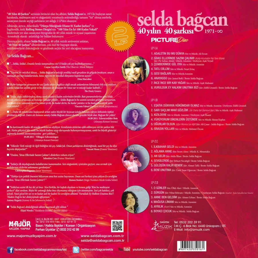 Selda Bağcan - 40 Yılın Şarkıları (Picture 2 LP) - Görsel 2