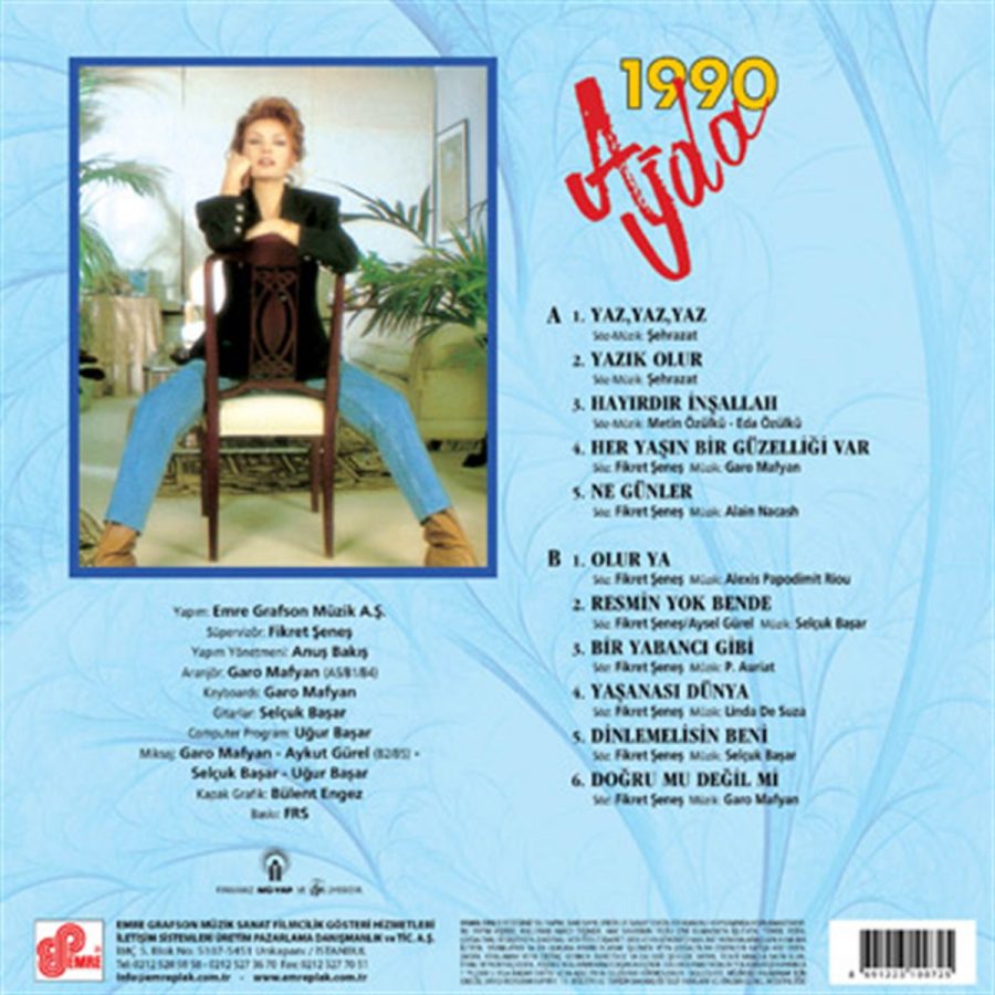 Ajda Pekkan ‎Ajda 1990 - Plak - Görsel 2