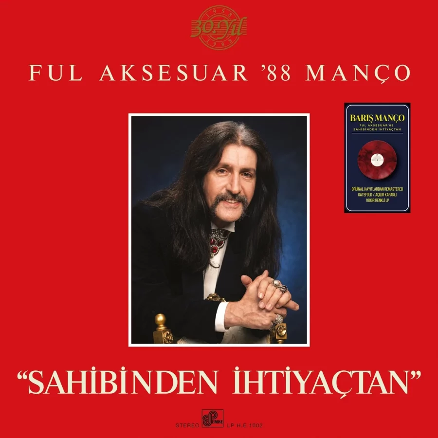 Barış Manço - Full Aksesuar'88 Manço (Renkli Plak) - Görsel 2