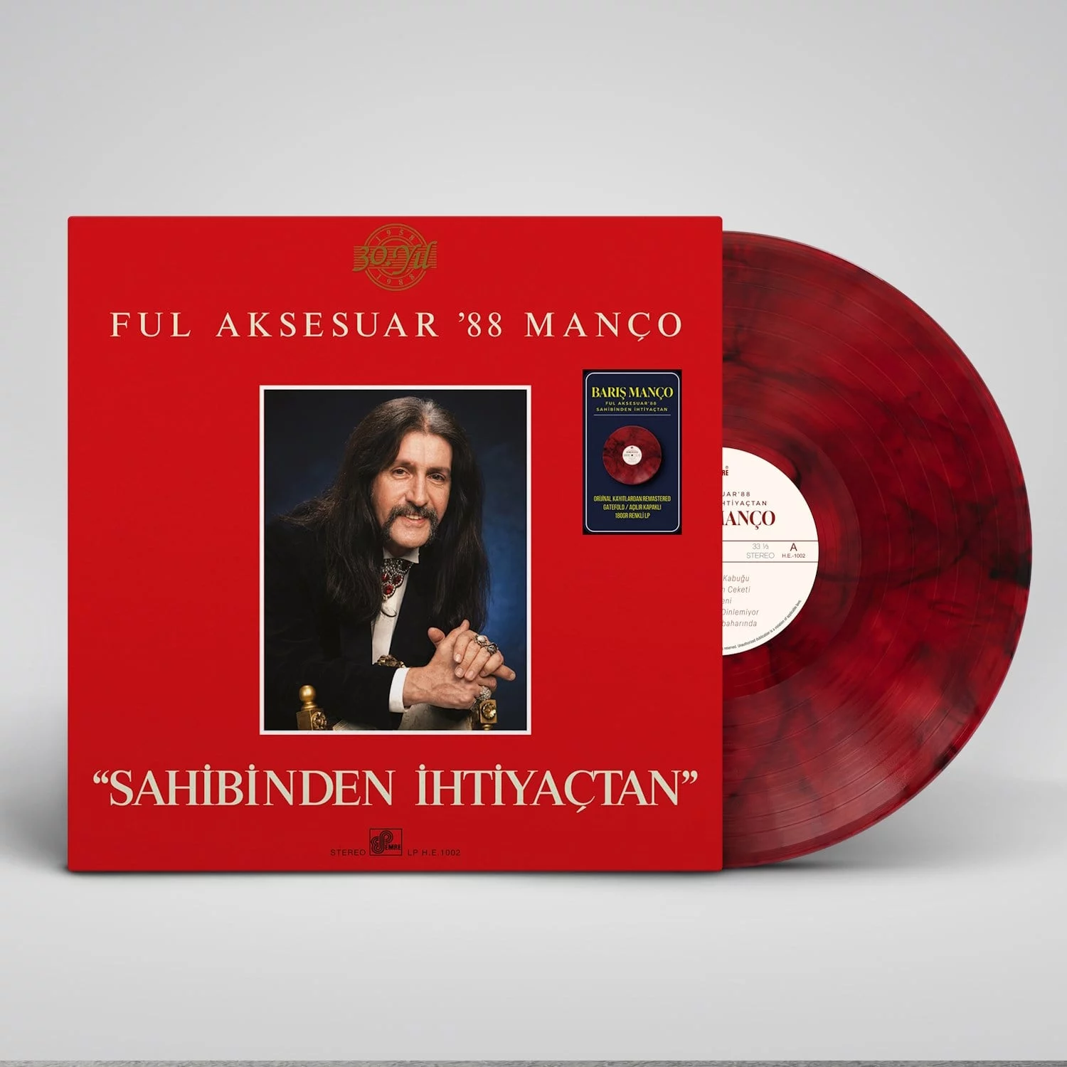 baris-manco-ful-aksesuar-88-manco-sahibinden-ihtiyactan-plak Barış Manço - Full Aksesuar'88 Manço (Renkli Plak) - Görsel 1