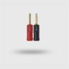 QED QE-1870 SCREWLOC ABS 4MM BANANA 1 Kırmızı + 1 Siyah