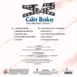 Cahit Berkay - Film Müzikleri 1 ( Plak)