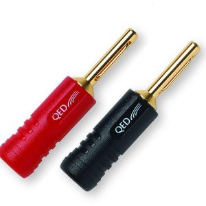 QED QE-1870 SCREWLOC ABS 4MM BANANA 1 Kırmızı + 1 Siyah
