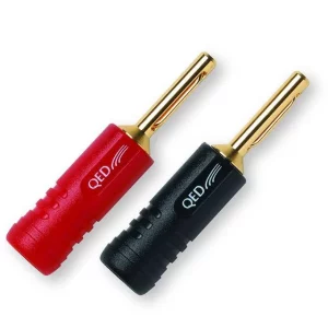 QED QE-1870 SCREWLOC ABS 4MM BANANA 1 Kırmızı + 1 Siyah