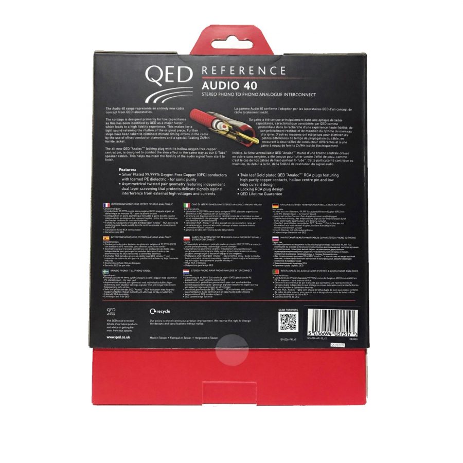 QED QE-2453 Reference Audio 40 Kablo - 1 Metre