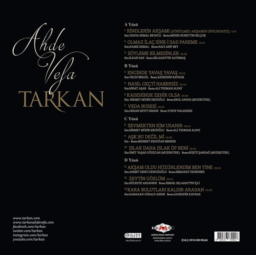 Tarkan - Ahde Vefa ( Plak )
