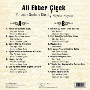 Ali Ekber Çiçek - Yolumuz Gurbete Düştü / Haydar Haydar - Plak