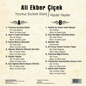 Ali Ekber Çiçek - Yolumuz Gurbete Düştü / Haydar Haydar - Plak