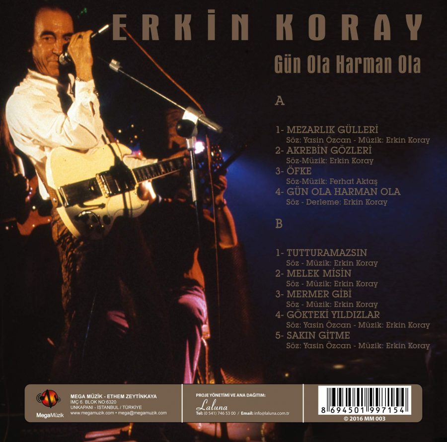 Erkin Koray ‎Gün Ola Harman Ola - Plak