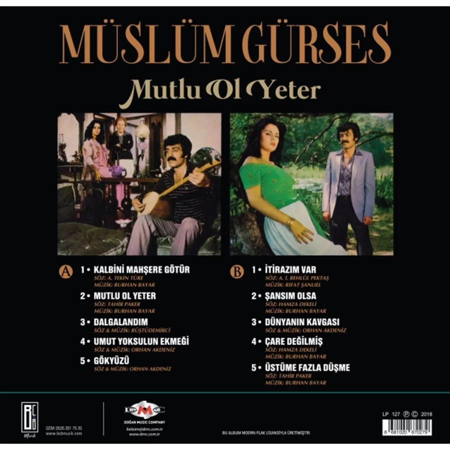 Müslüm Gürses Mutlu Ol Yeter - Plak - Görsel 2