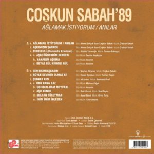 Coşkun Sabah Ağlamak İstiyorum / Anılar - Plak