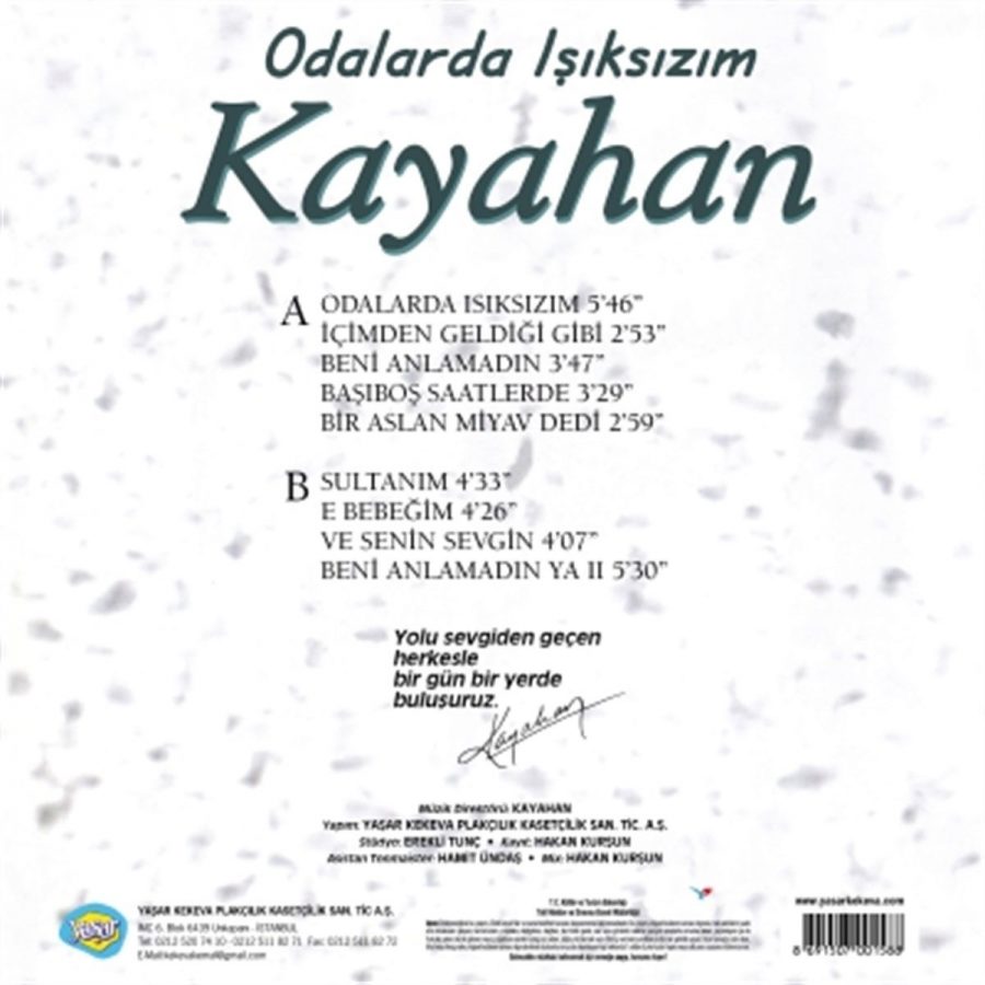 Kayahan - Odalarda Işıksızım