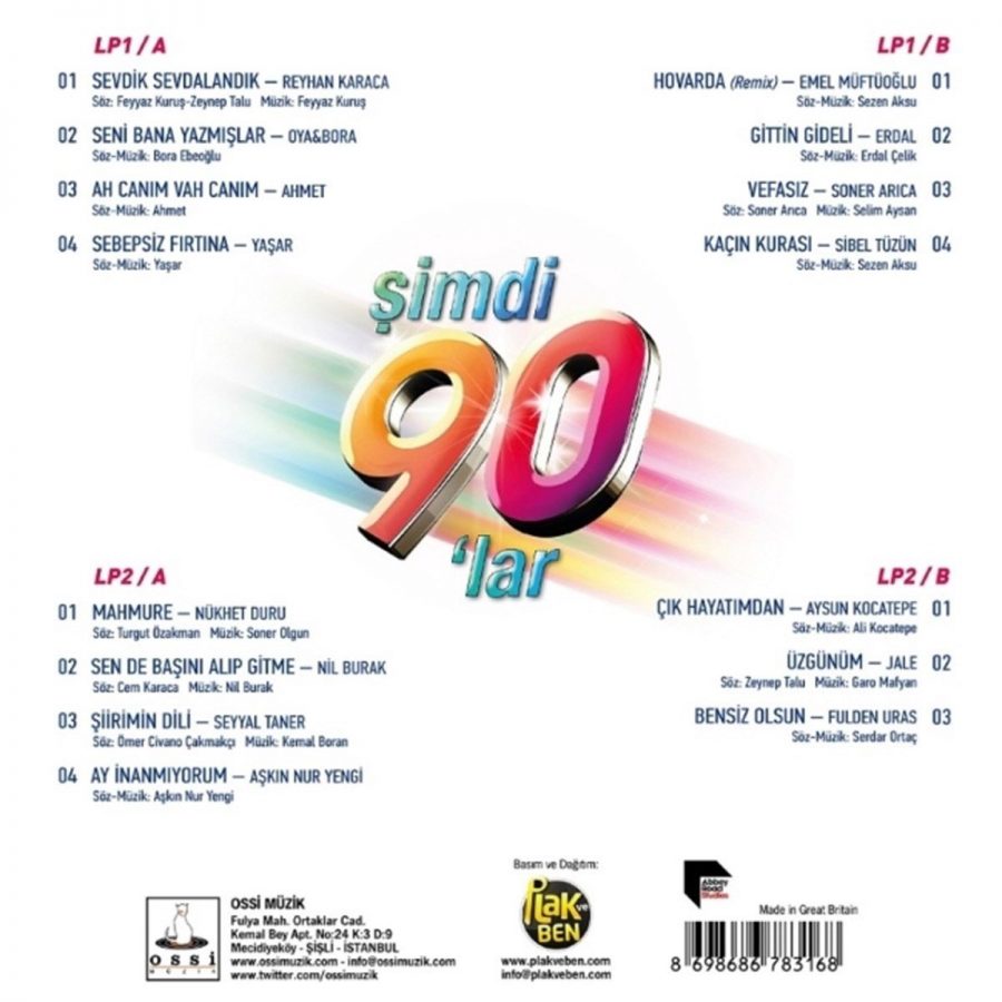 Şimdi 90'lar - Plak