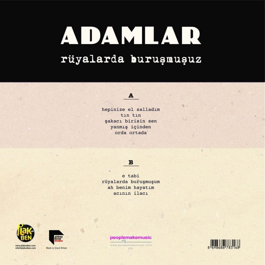 Adamlar Rüyalarda Buruşmuşuz - Plak