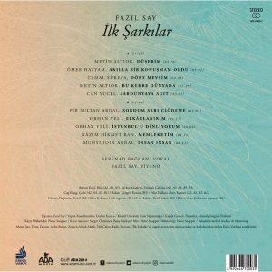 Fazıl Say İlk Şarkılar - Plak