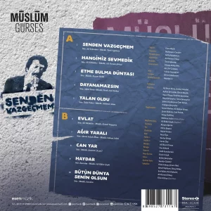 Müslüm Gürses Senden Vazgeçmem - Plak
