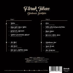 Faruk Tınaz Dinlenesi Şarkılar - Plak