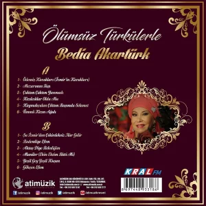 Bedia Akartürk Ölümsüz Türkülerle - Plak