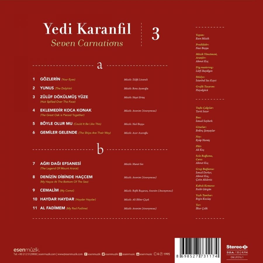 Yedi Karanfil 3 - Plak