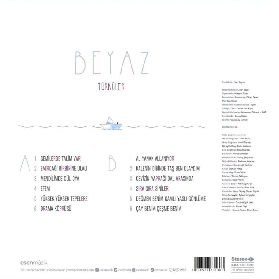 Beyaz Türküler - Plak