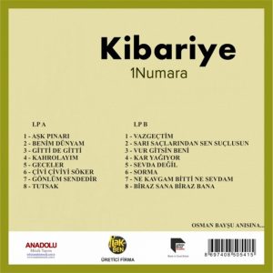 Kibariye 1 Numara - Plak