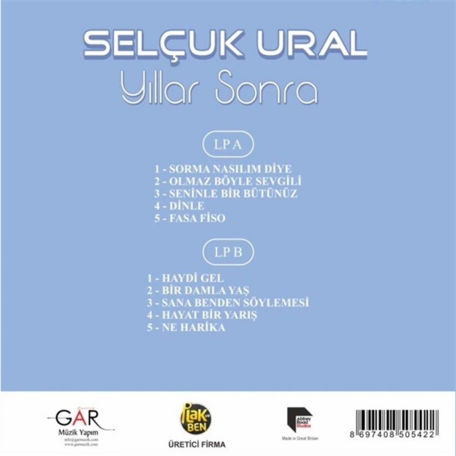 Selçuk Ural Yıllar Sonra - Plak