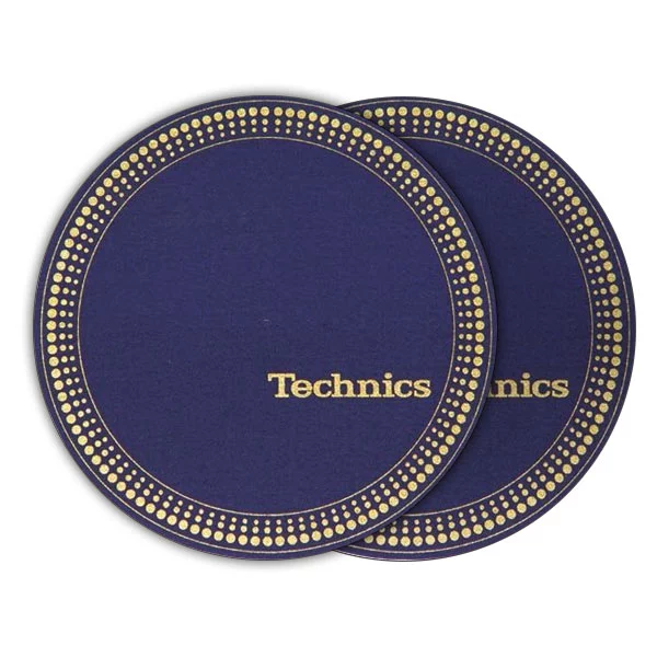 Technics Strobo Blue:Gold Slipmats Technics Strobo Blue/Gold Slipmats