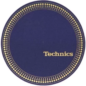 Technics Strobo Blue/Gold Slipmats