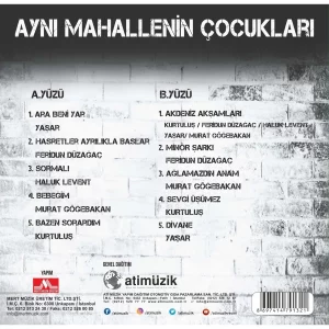 Aynı Mahallenin Çocukları Çeşitli Sanatçılar - Plak