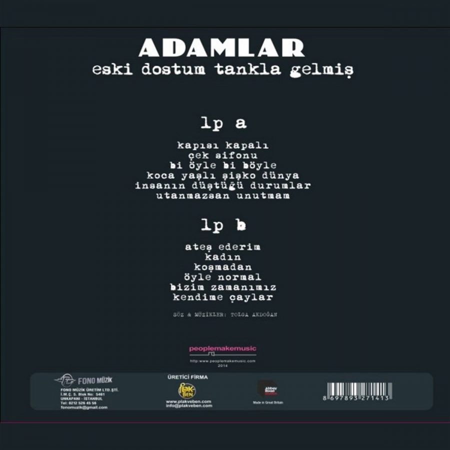Adamlar Eski Dostum Tankla Gelmiş - Plak