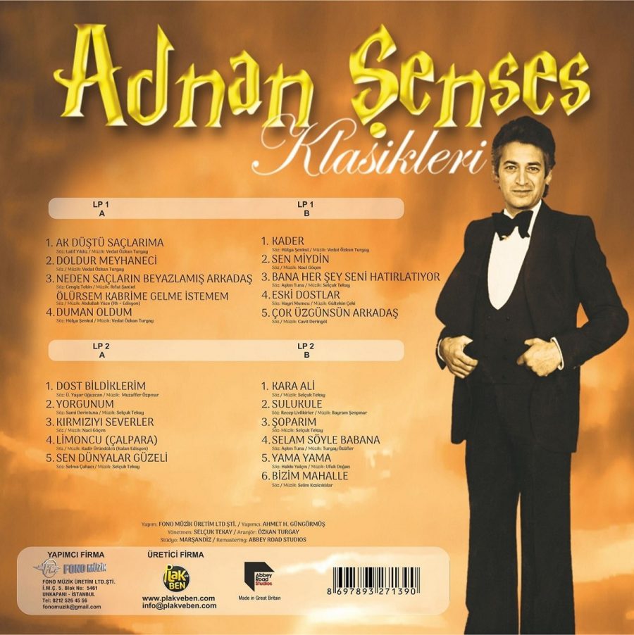 Adnan Şenses Klasikleri 1976-2006 - Plak - Görsel 2