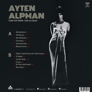 Ayten Alpman Türk Pop Tarihi Eski 45'likler - Plak