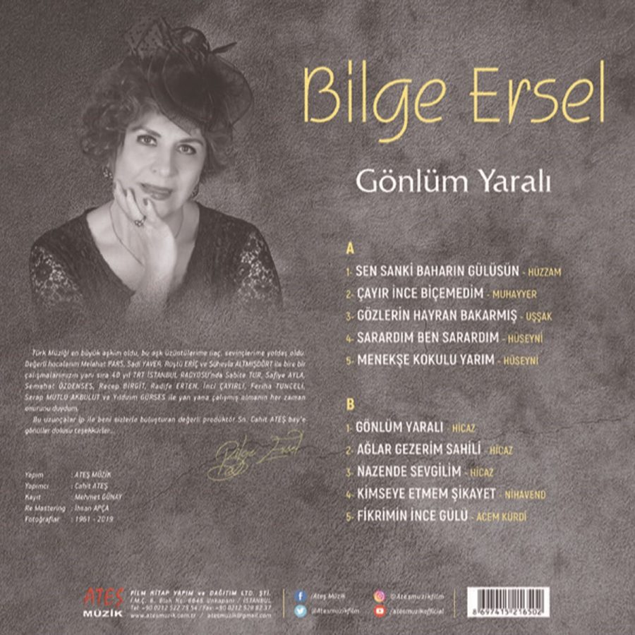 Bilge Ersel Gönlüm Yaralı - Plak