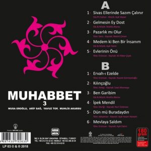 Muhabbet 3 - Muhlis Akarsu, Musa Eroğlu, Arif Sağ, Yavuz Top - Plak