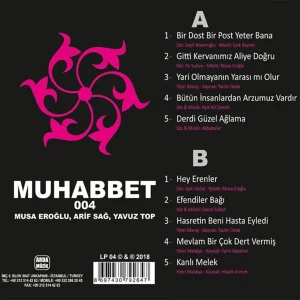 Muhabbet 4 - Arif Sağ, Yavuz Top, Musa Eroğlu - Plak