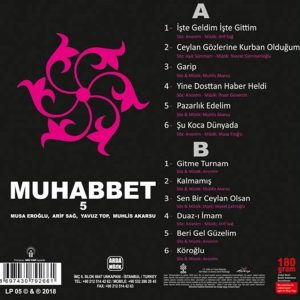 Muhabbet 5 - Musa Eroğlu,Yavuz Top,Arif Sağ,Muhlis Akarsu - Plak
