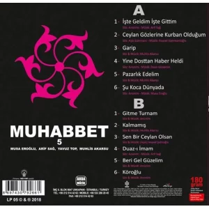 Muhabbet 5 - Musa Eroğlu,Yavuz Top,Arif Sağ,Muhlis Akarsu - Plak