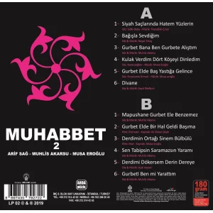 Muhlis Akarsu, Musa Eroğlu, Arif Sağ - Muhabbet 2 - Plak