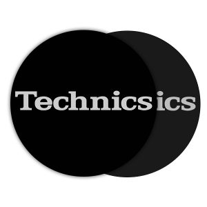 Technics Logo Silver Slipmats