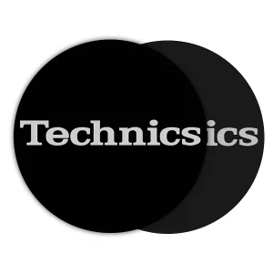Technics Logo Silver Slipmats