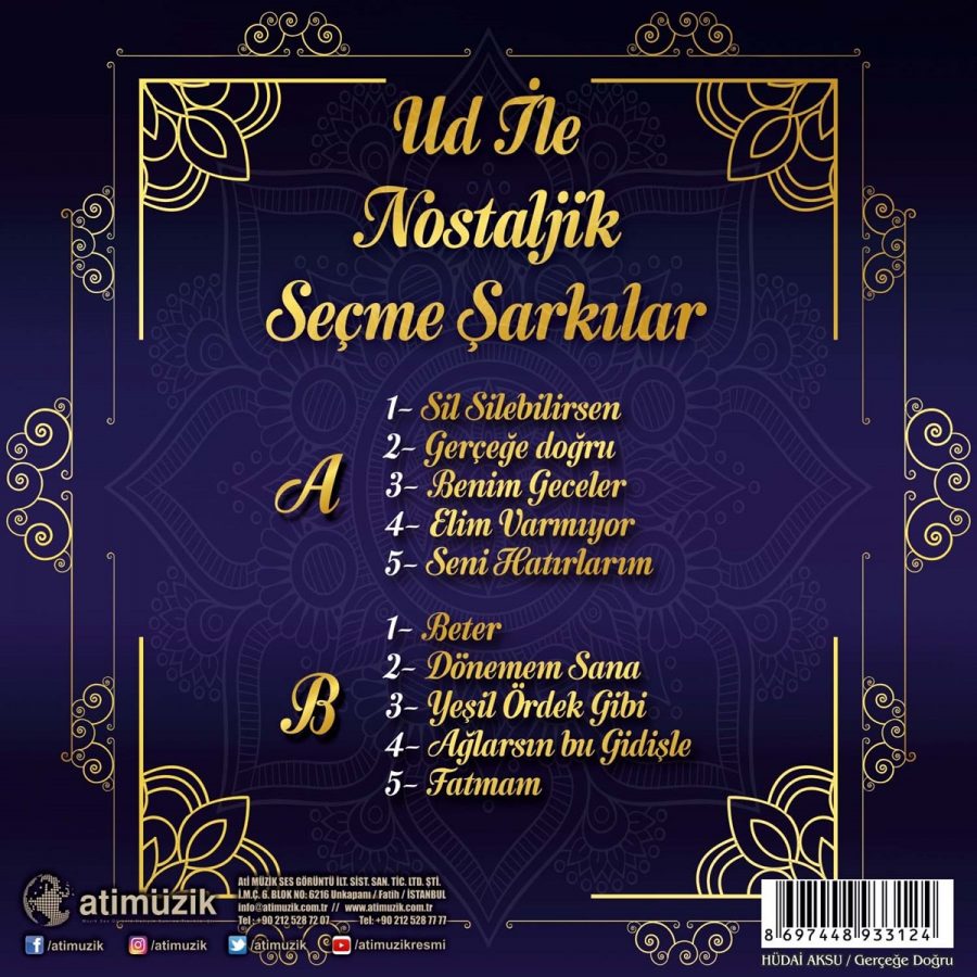 Ud ile Nostaljik Seçme Şarkılar Hüdai Aksu - Plak