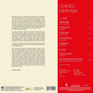 Zülfü Livaneli Merhaba - Plak