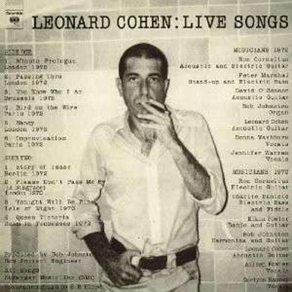 0000000687335-1.jpg Leonard Cohen Live Songs - Plak - Görsel 1