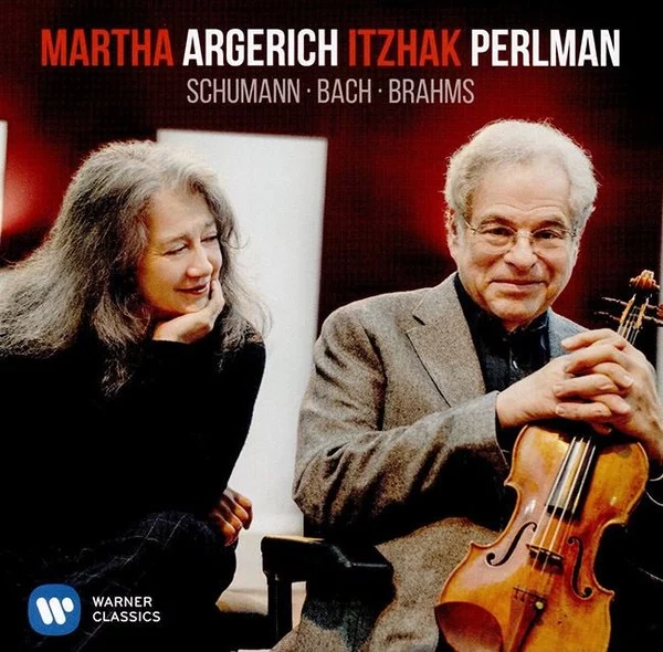 0001696327001-1.jpg Martha Argerich, Itzhak Perlman Schumann, Bach, Brahms - Plak - Görsel 1