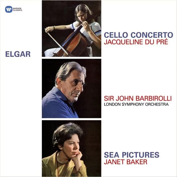 0001700778001-1.jpg Jacqueline du Pré Janet Baker John Barbirolli Elgar Cello Concerto Sea Pictures - Plak - Görsel 1